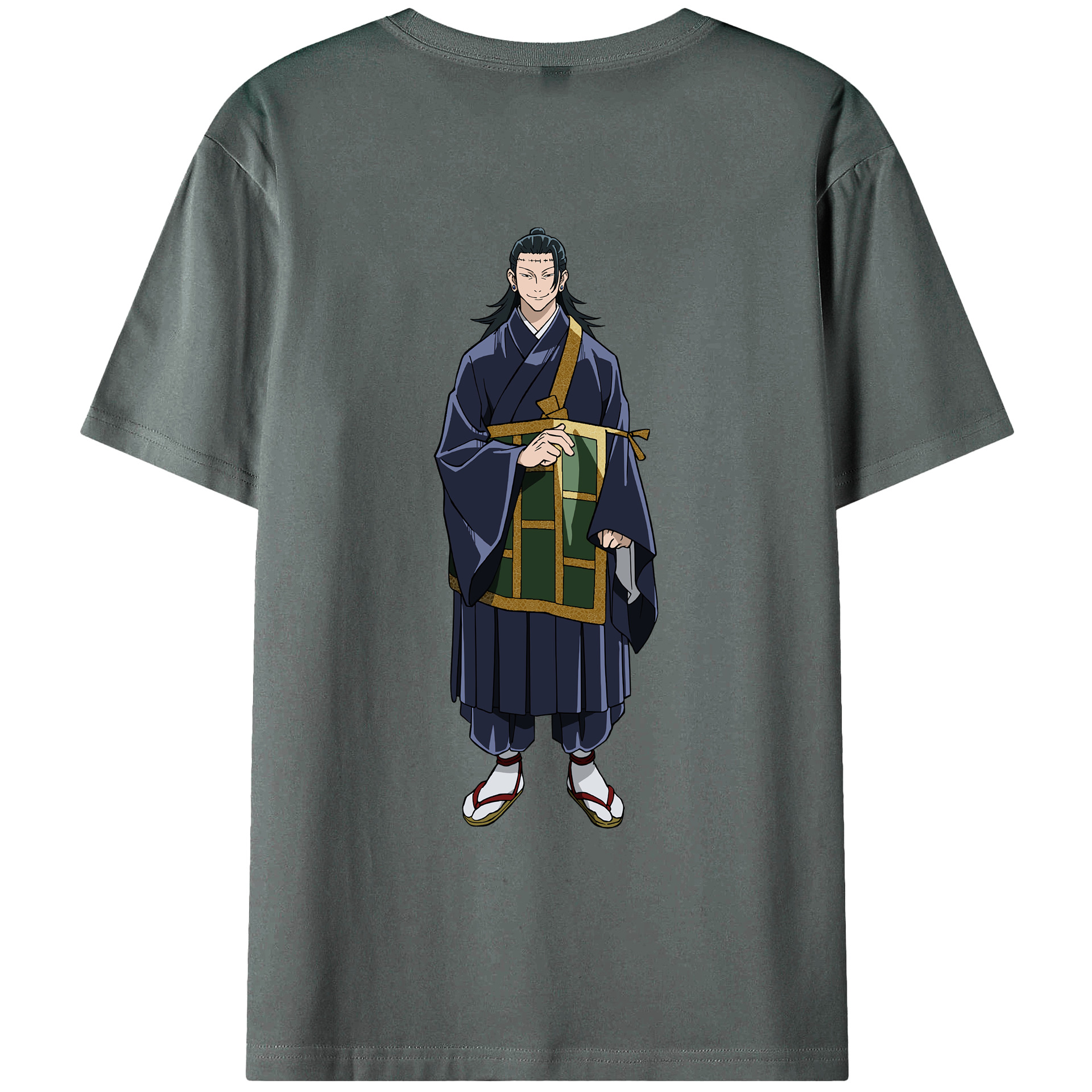 （画像用） 呪術廻戦 Jujutsu Kaisen 綿100％ メンズ半袖Tシャツ（バックプリント） 通気性